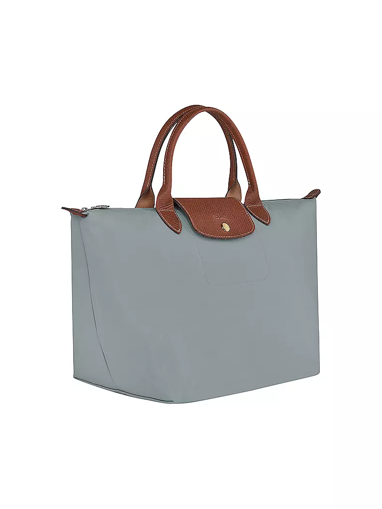 LONGCHAMP | Le Pliage Original Handtasche Medium, Acier | hellgrau