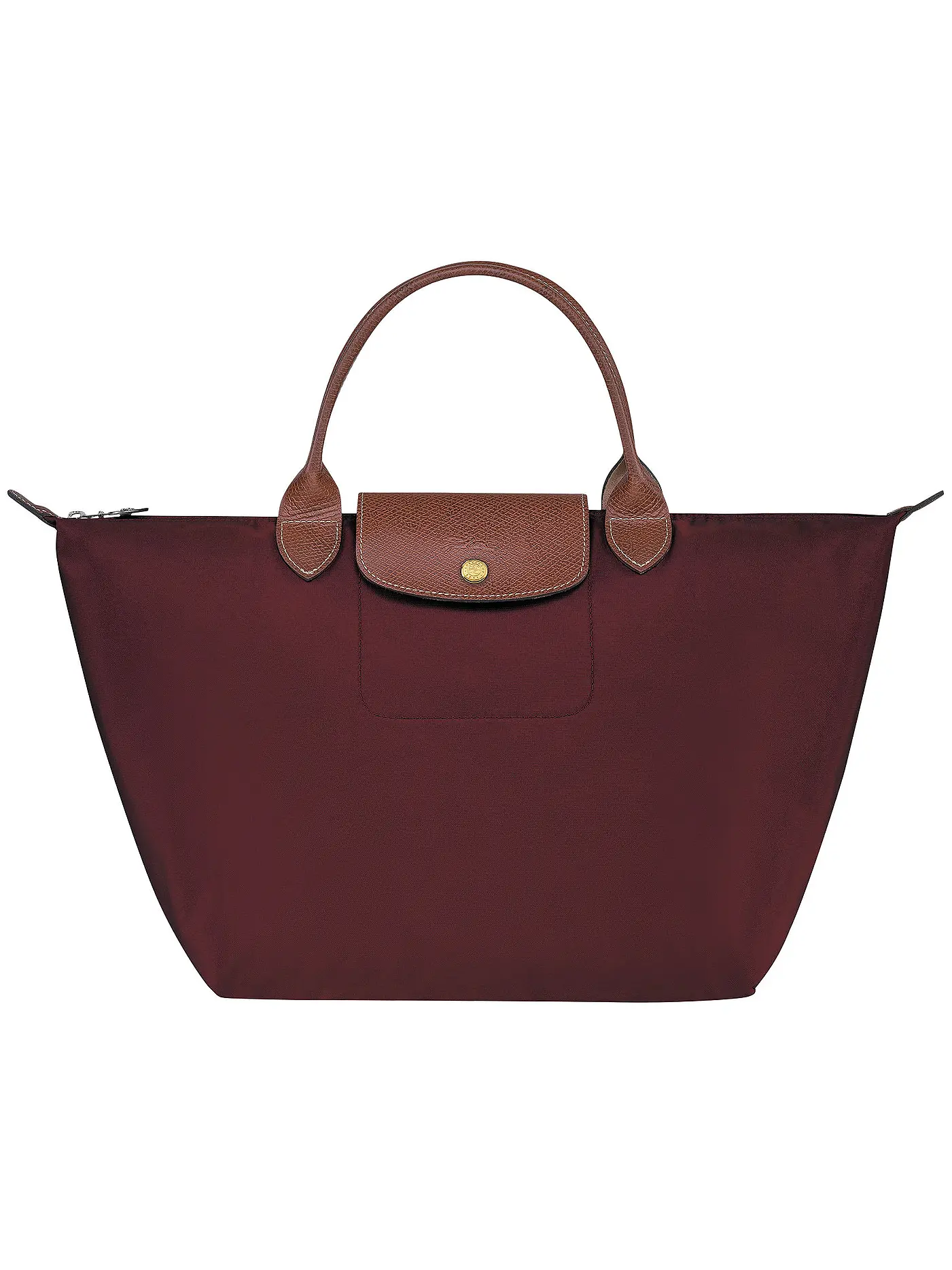 LONGCHAMP | Le Pliage Original Handtasche Medium, Navy | dunkelrot