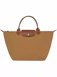 LONGCHAMP | Le Pliage Original Handtasche Medium, Black  | camel