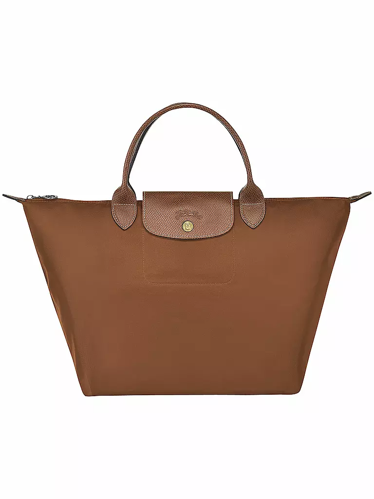 LONGCHAMP | Le Pliage Original Handtasche Medium, Cognac | braun