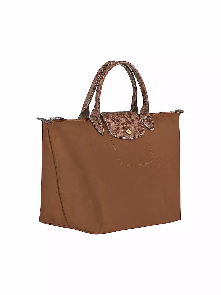 LONGCHAMP | Le Pliage Original Handtasche Medium, Cognac | braun