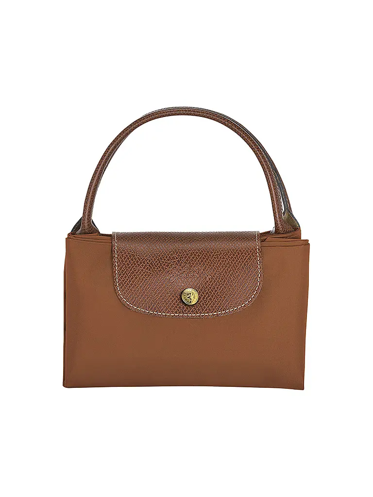 LONGCHAMP | Le Pliage Original Handtasche Medium, Cognac | Braun