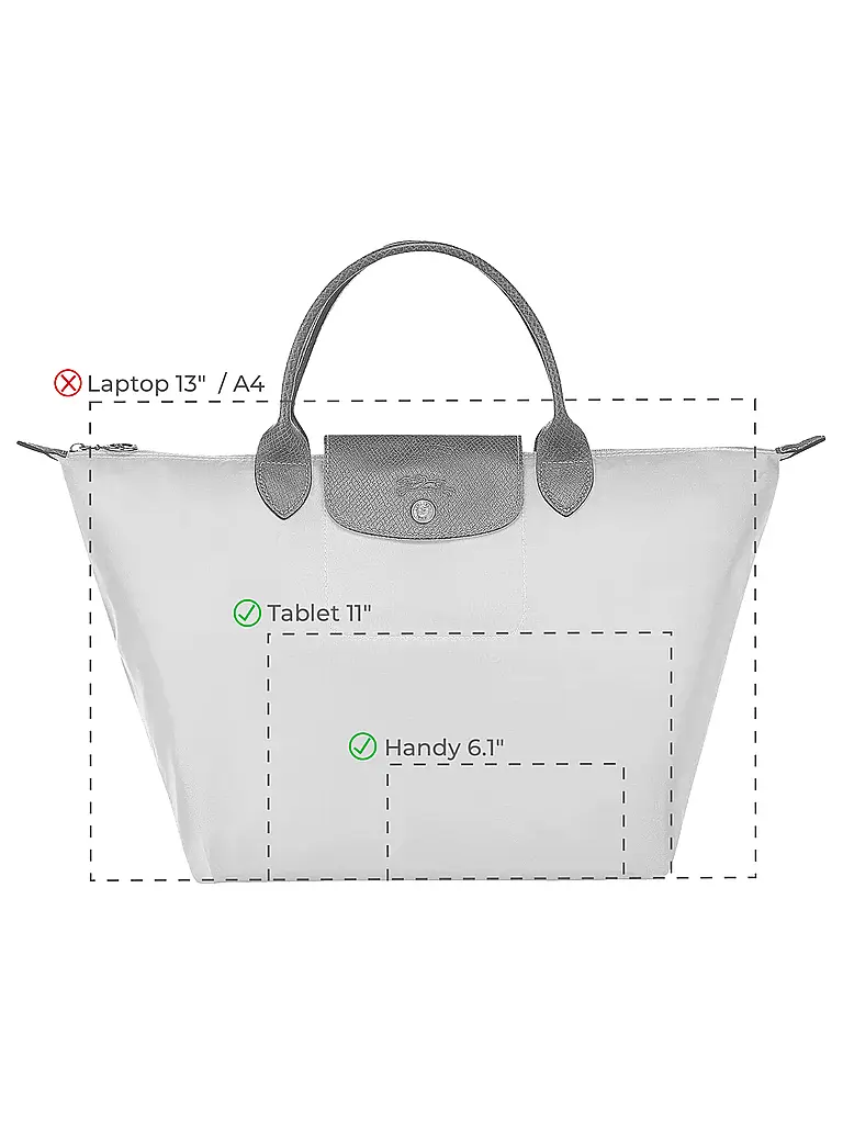 LONGCHAMP | Le Pliage Original Handtasche Medium, Eucalyptus | petrol