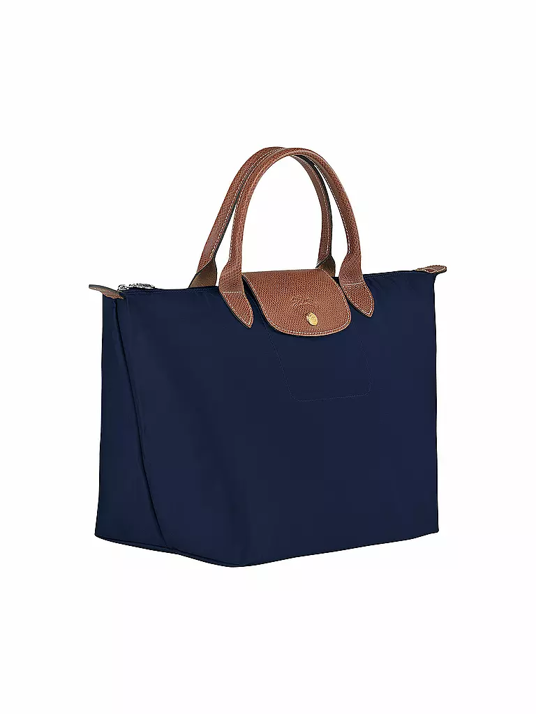 LONGCHAMP | Le Pliage Original Handtasche Medium, Navy | camel