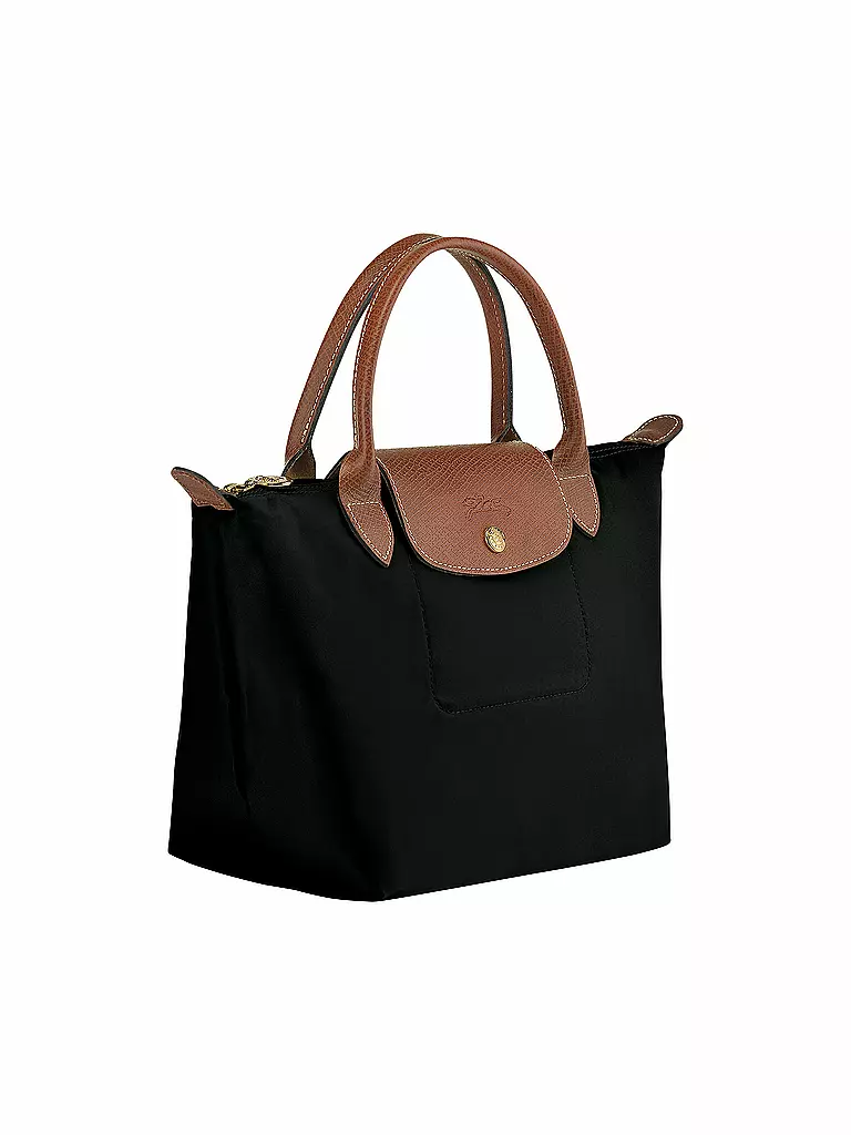 LONGCHAMP | Le Pliage Original Handtasche Small, Black | camel