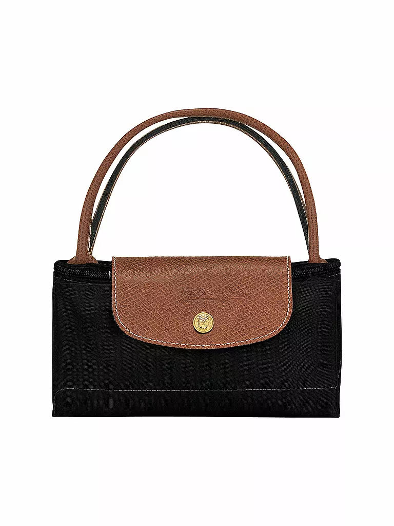 LONGCHAMP | Le Pliage Original Handtasche Small, Black | camel