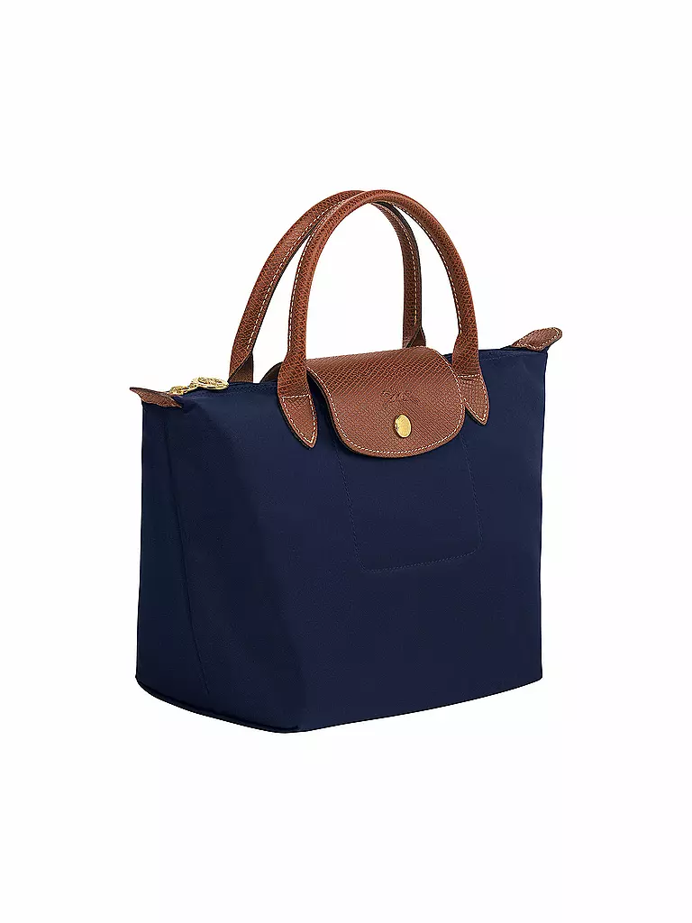 LONGCHAMP | Le Pliage Original Handtasche Small, Navy | camel
