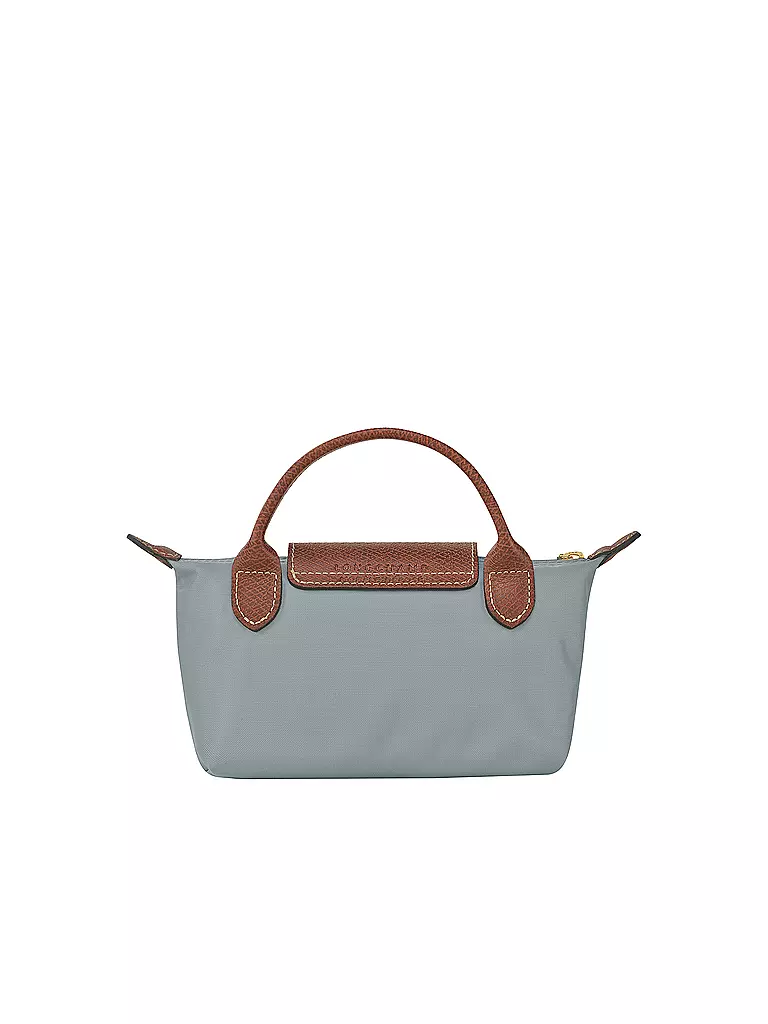 LONGCHAMP | Le Pliage Original Pochette mit Henkel, Acier | hellgrau