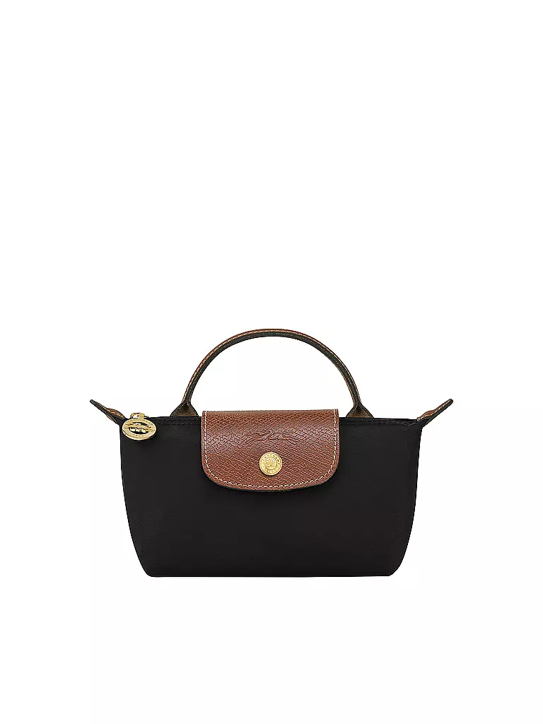 LONGCHAMP | Le Pliage Original Pochette mit Henkel, Black | schwarz