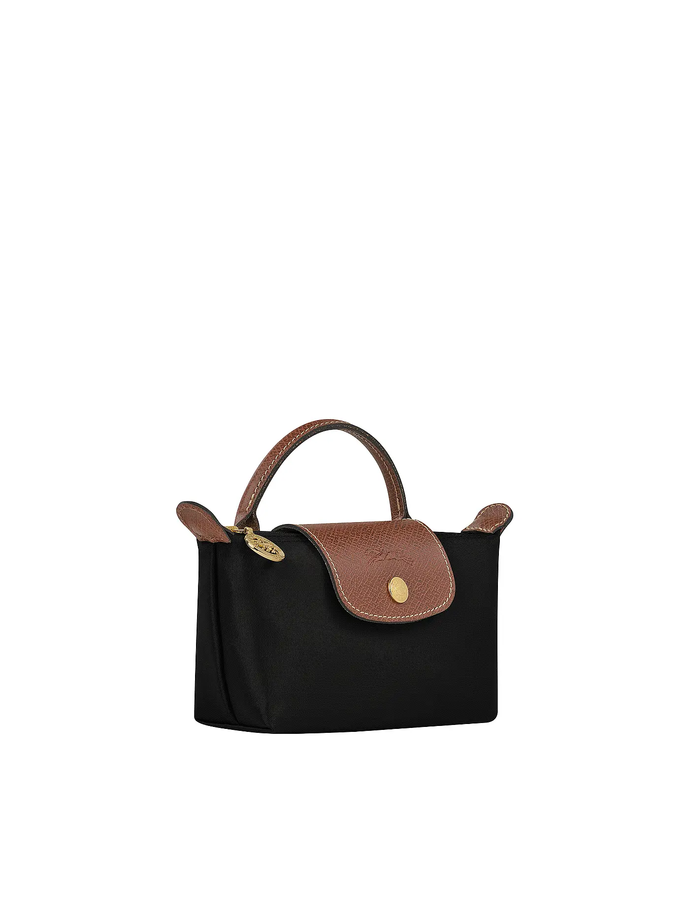 LONGCHAMP | Le Pliage Original Pochette mit Henkel, Black | schwarz