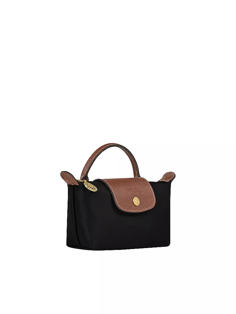 LONGCHAMP | Le Pliage Original Pochette mit Henkel, Black | braun