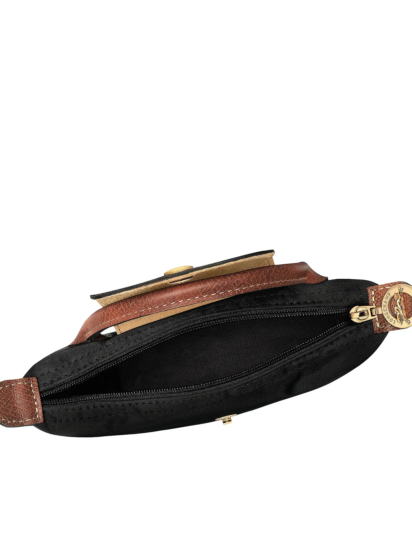 LONGCHAMP | Le Pliage Original Pochette mit Henkel, Black | schwarz