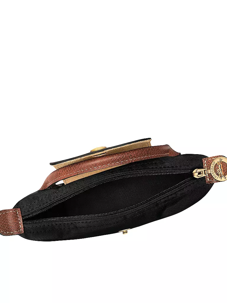 LONGCHAMP | Le Pliage Original Pochette mit Henkel, Black | braun