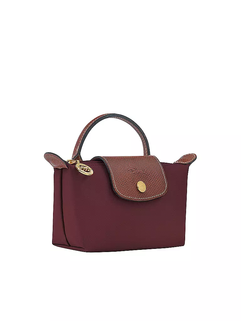 LONGCHAMP | Le Pliage Original Pochette mit Henkel, Bordeaux | dunkelrot