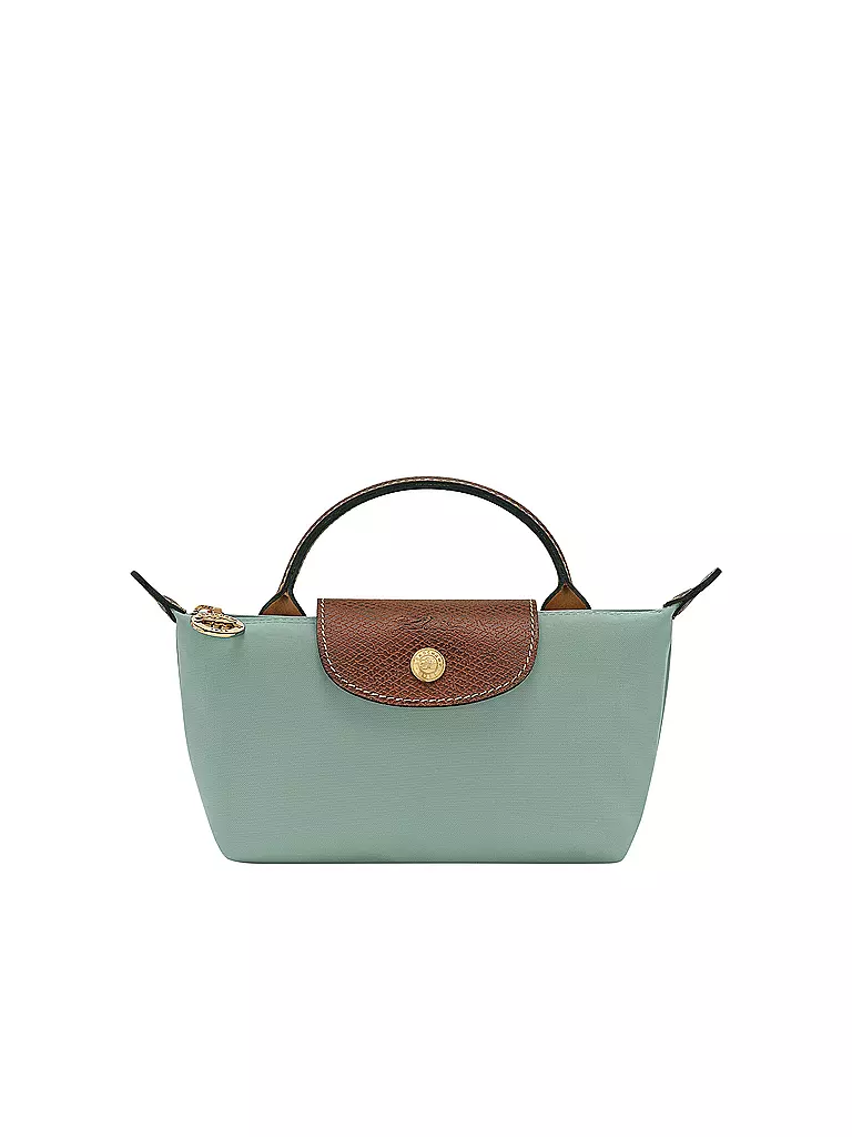 LONGCHAMP | Le Pliage Original Pochette mit Henkel, Celadon | grün