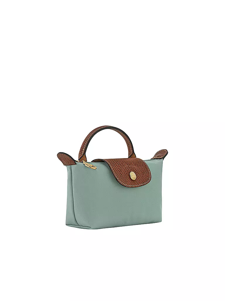 LONGCHAMP | Le Pliage Original Pochette mit Henkel, Celadon | grün