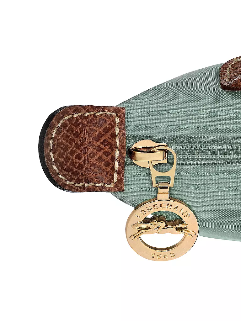LONGCHAMP | Le Pliage Original Pochette mit Henkel, Celadon | grün