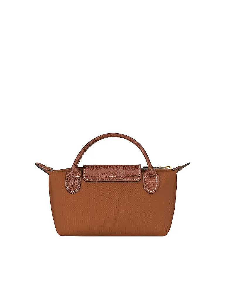 LONGCHAMP | Le Pliage Original Pochette mit Henkel, Cognac | 
