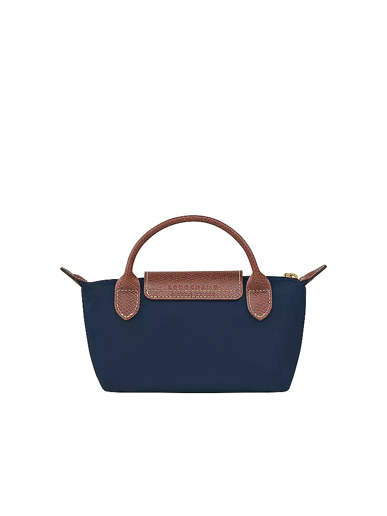 LONGCHAMP | Le Pliage Original Pochette mit Henkel, Navy | grün