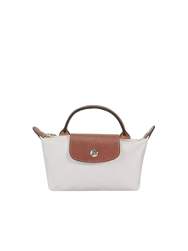 LONGCHAMP | Le Pliage Original Pochette mit Henkel, Papier | beige