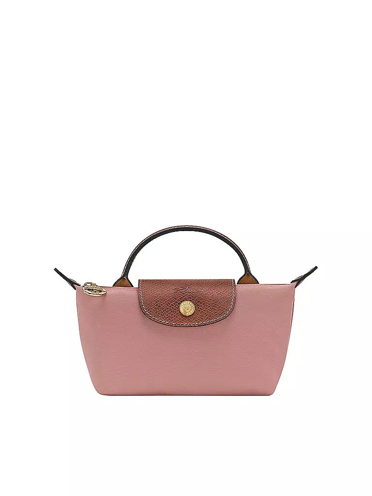 LONGCHAMP | Le Pliage Original Pochette mit Henkel, Rosethe | rosa