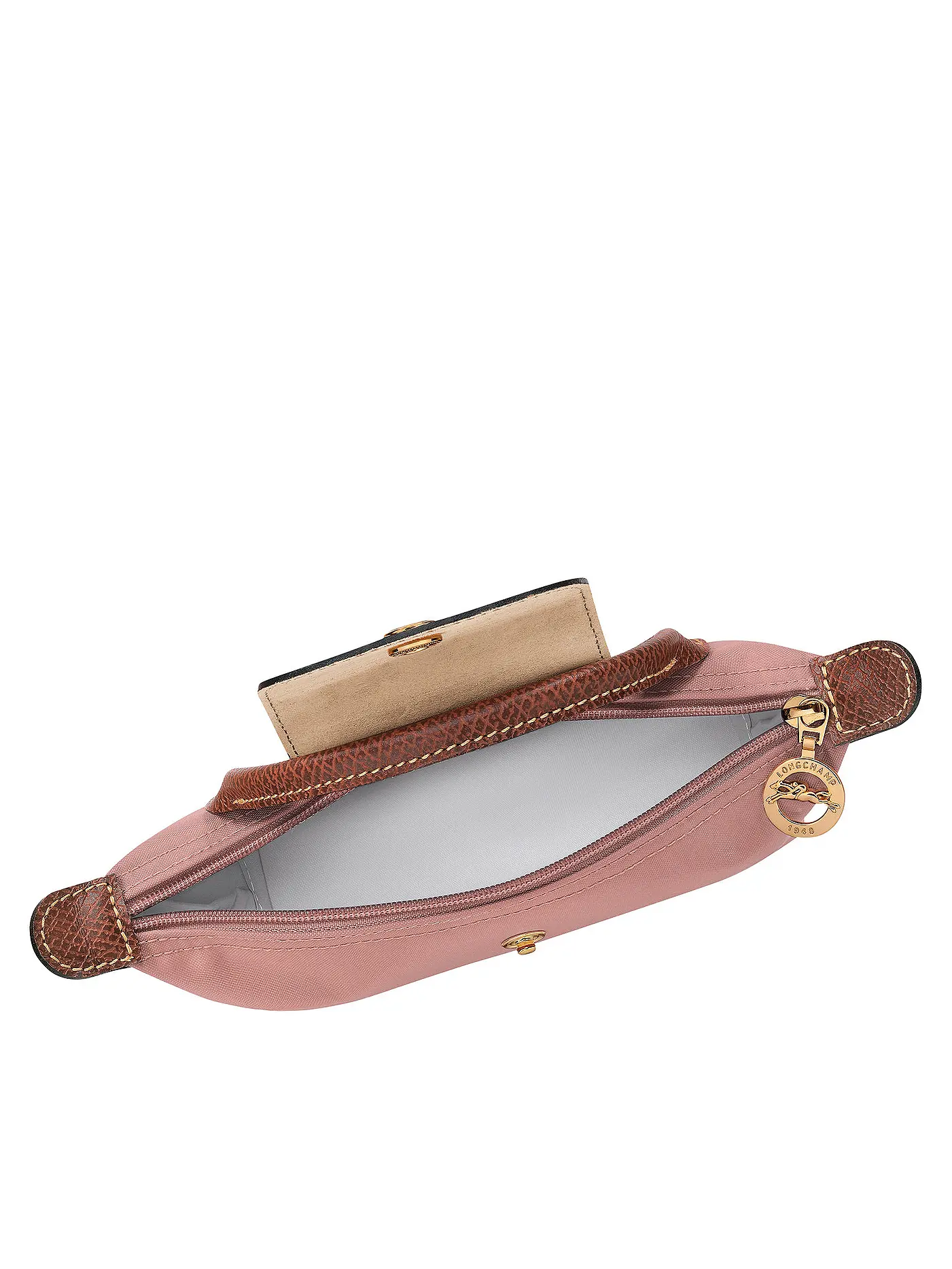 LONGCHAMP | Le Pliage Original Pochette mit Henkel, Rosethe | rosa