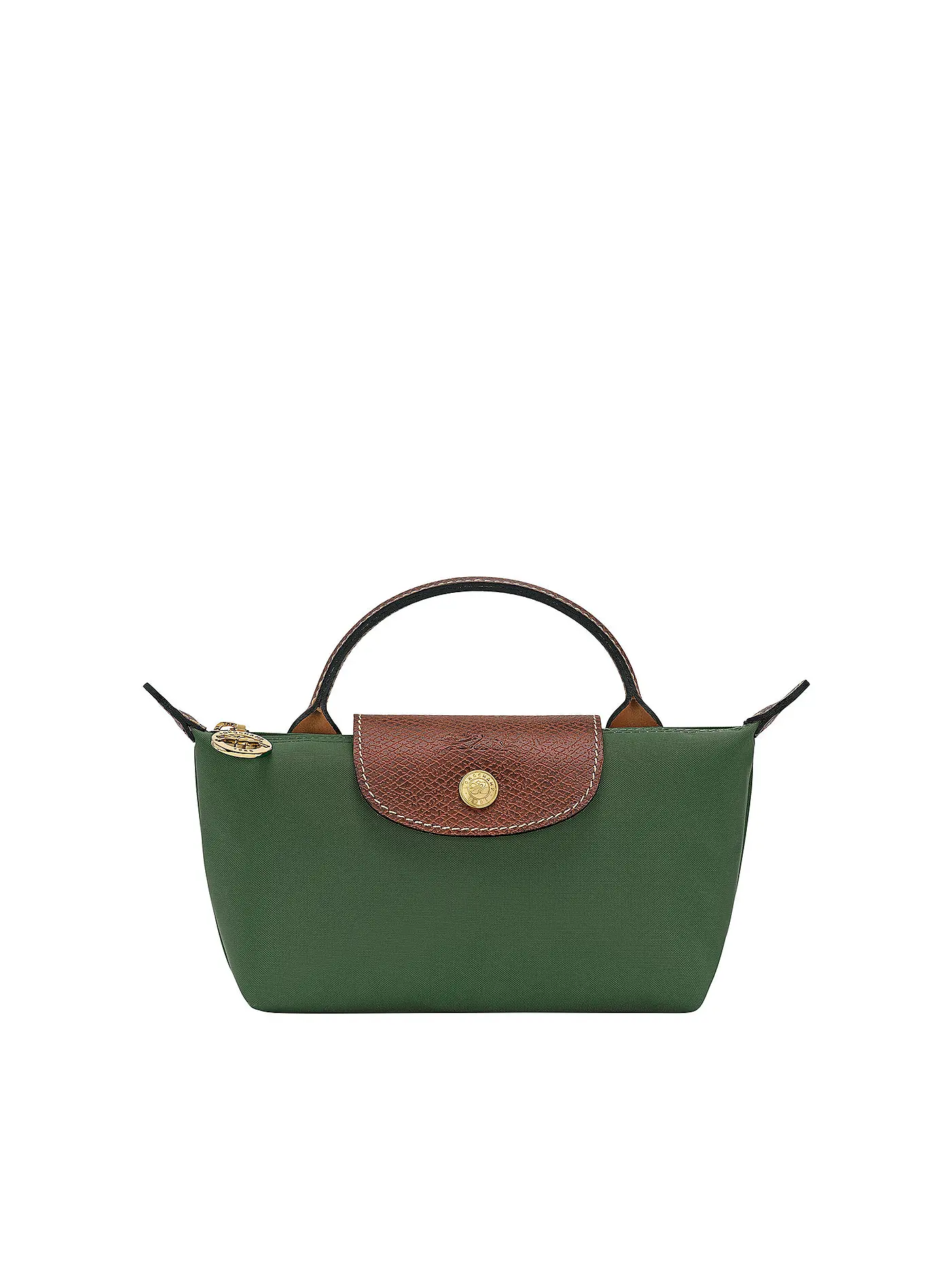 LONGCHAMP | Le Pliage Original Pochette mit Henkel, Black | olive