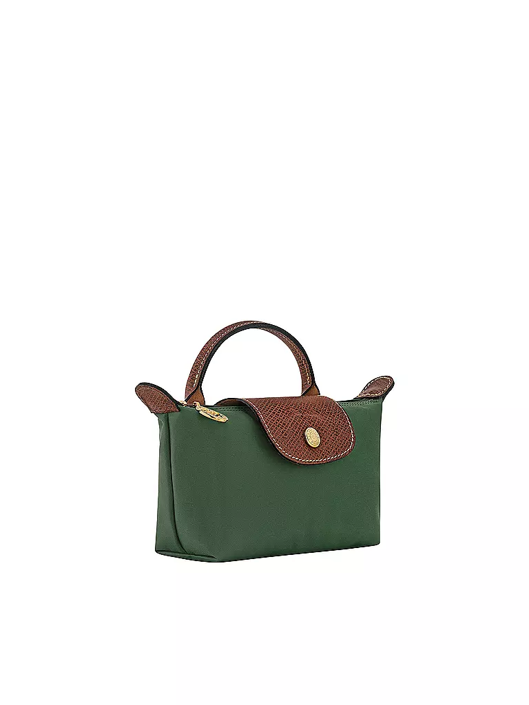 LONGCHAMP | Le Pliage Original Pochette mit Henkel, Vert Anglais | olive