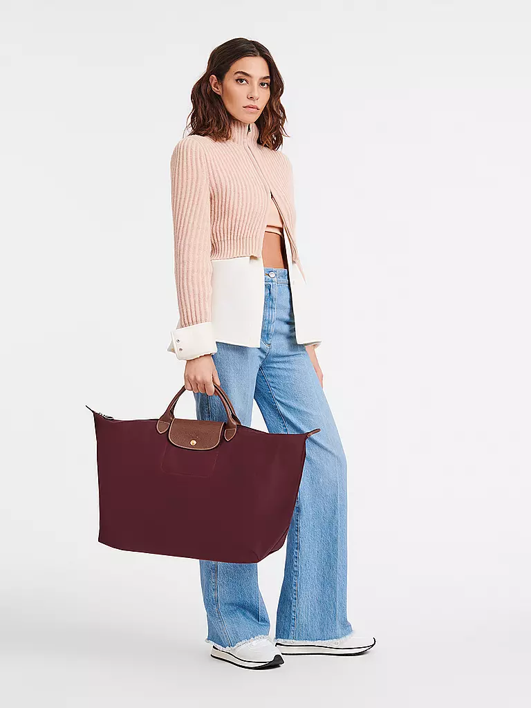 LONGCHAMP | Le Pliage Original Reisetasche Small, Bordeaux | dunkelrot