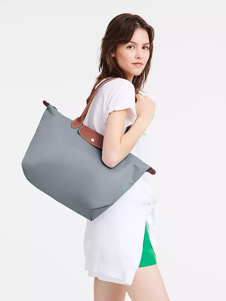 LONGCHAMP | Le Pliage Original Shopper Large, Steel | grau