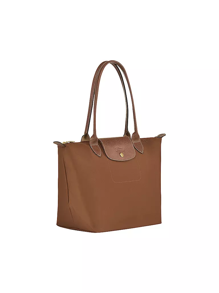 LONGCHAMP | Le Pliage Original Shopper Medium, Cognac | Braun