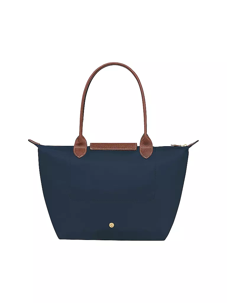 LONGCHAMP | Le Pliage Original Shopper Medium, Navy | camel