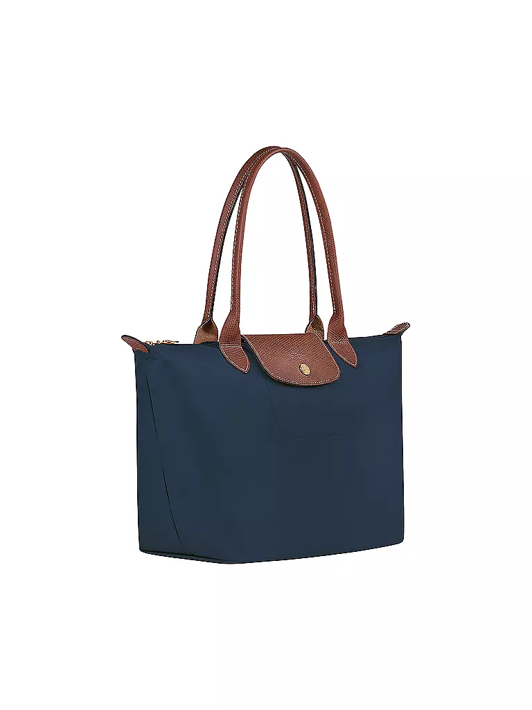 LONGCHAMP | Le Pliage Original Shopper Medium, Navy | camel