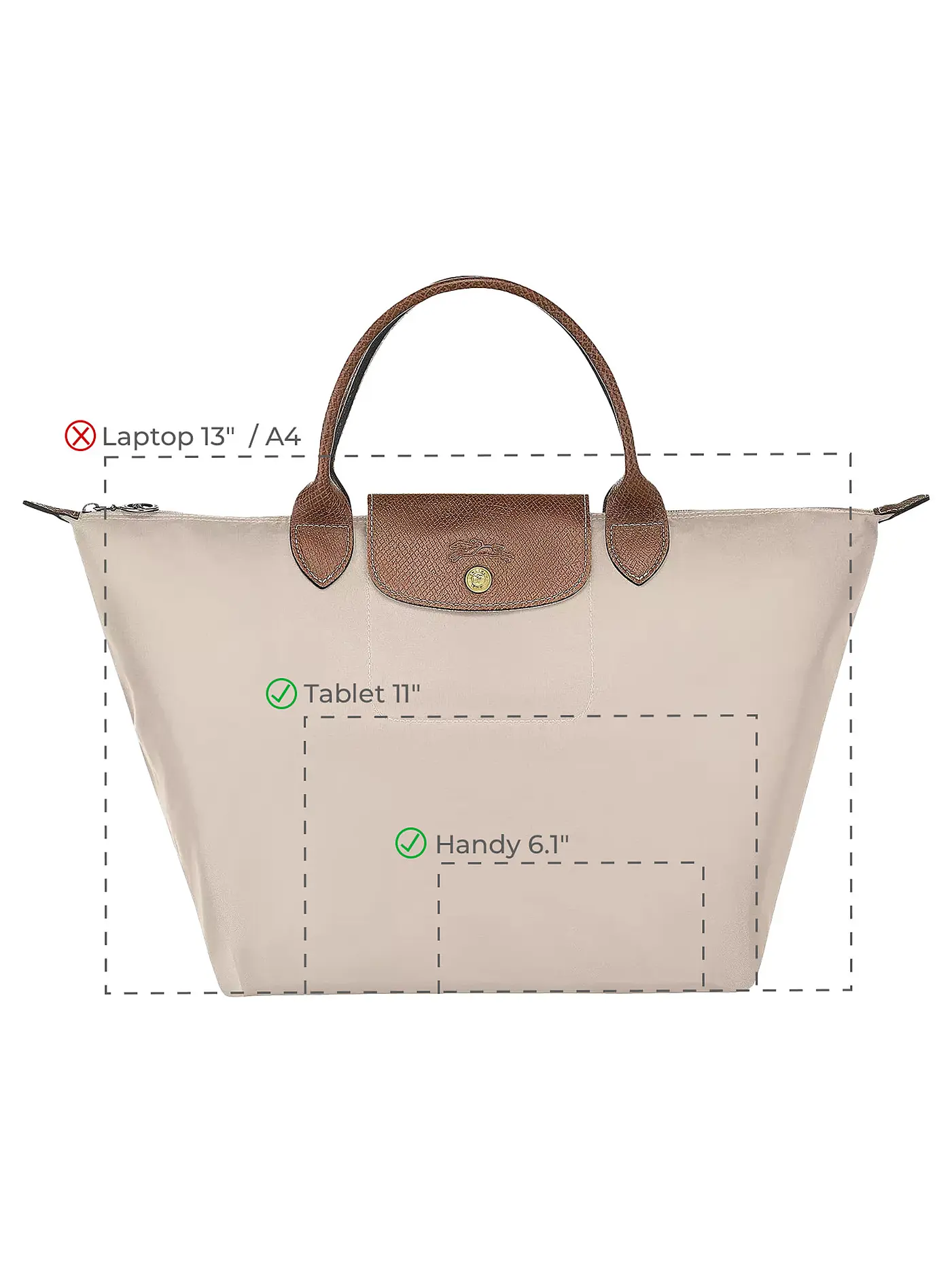 LONGCHAMP | Le Pliage Original Shopper Medium, Noir | schwarz