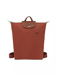 LONGCHAMP | Le Pliage Rucksack Medium, Moka | rot