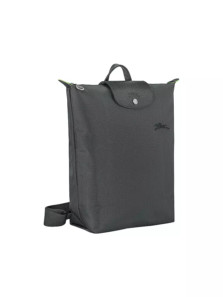 LONGCHAMP | Le Pliage Rucksack Medium, Graphite | grün