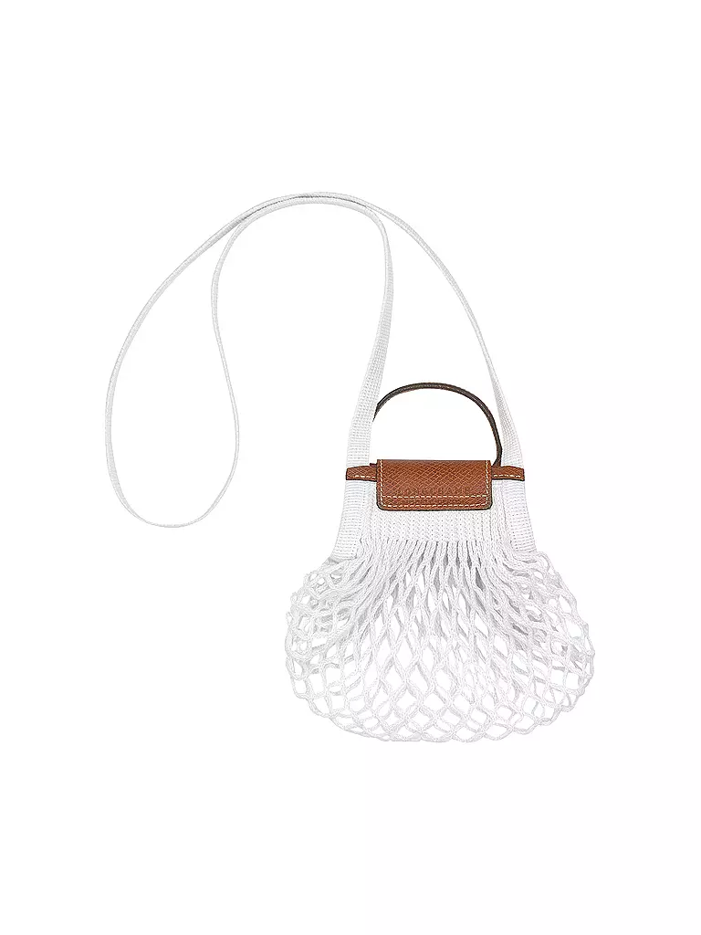 LONGCHAMP | Le Pliage Umhängetasche XS, Ecru | lila