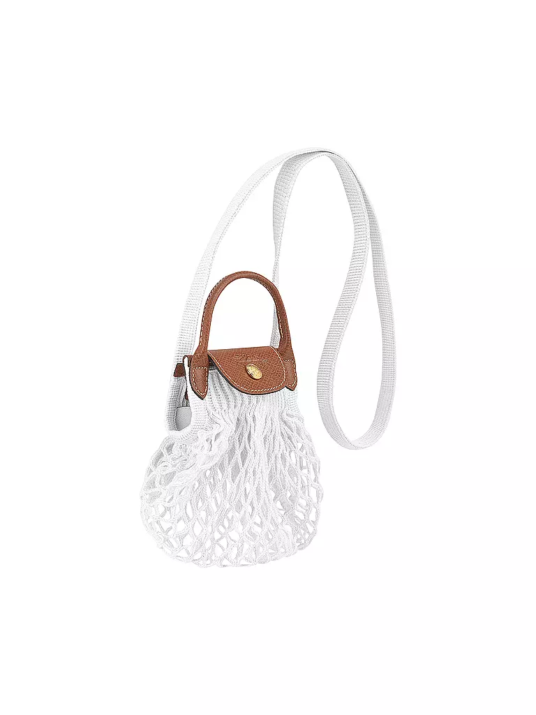 LONGCHAMP | Le Pliage Umhängetasche XS, Ecru | lila
