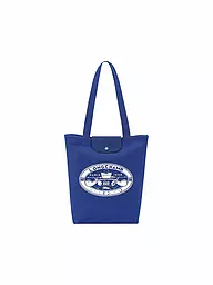 LONGCHAMP | Le Pliage x Constantin Shopper Medium, Ecru | blau