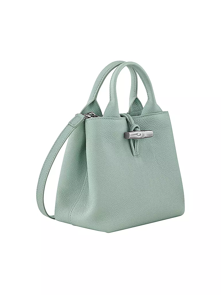 LONGCHAMP | Le Roseau Handle Bag Small, Celadon | grün