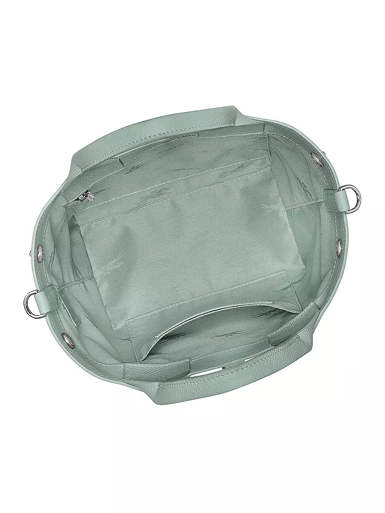LONGCHAMP | Le Roseau Handle Bag Small, Celadon | grün