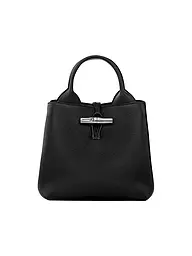 LONGCHAMP | Le Roseau Handle Bag Small, Celadon | schwarz