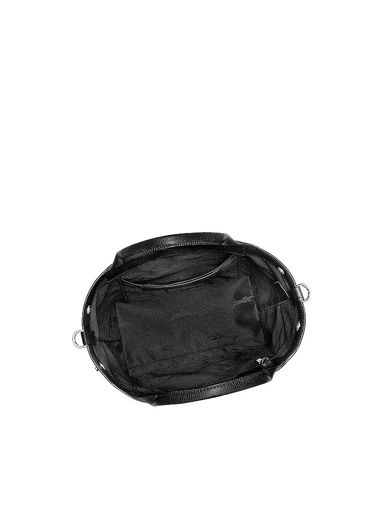 LONGCHAMP | Le Roseau Handle Bag Small, Noir | pink