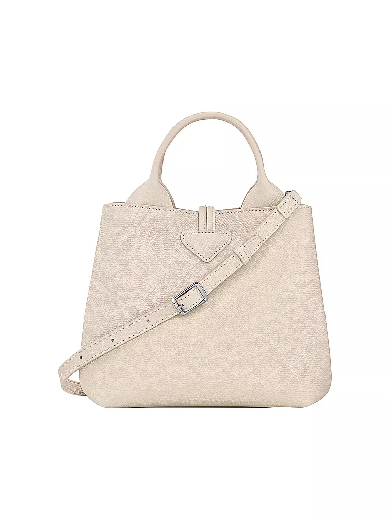 LONGCHAMP | Le Roseau Handle Bag Small, Paper | beige
