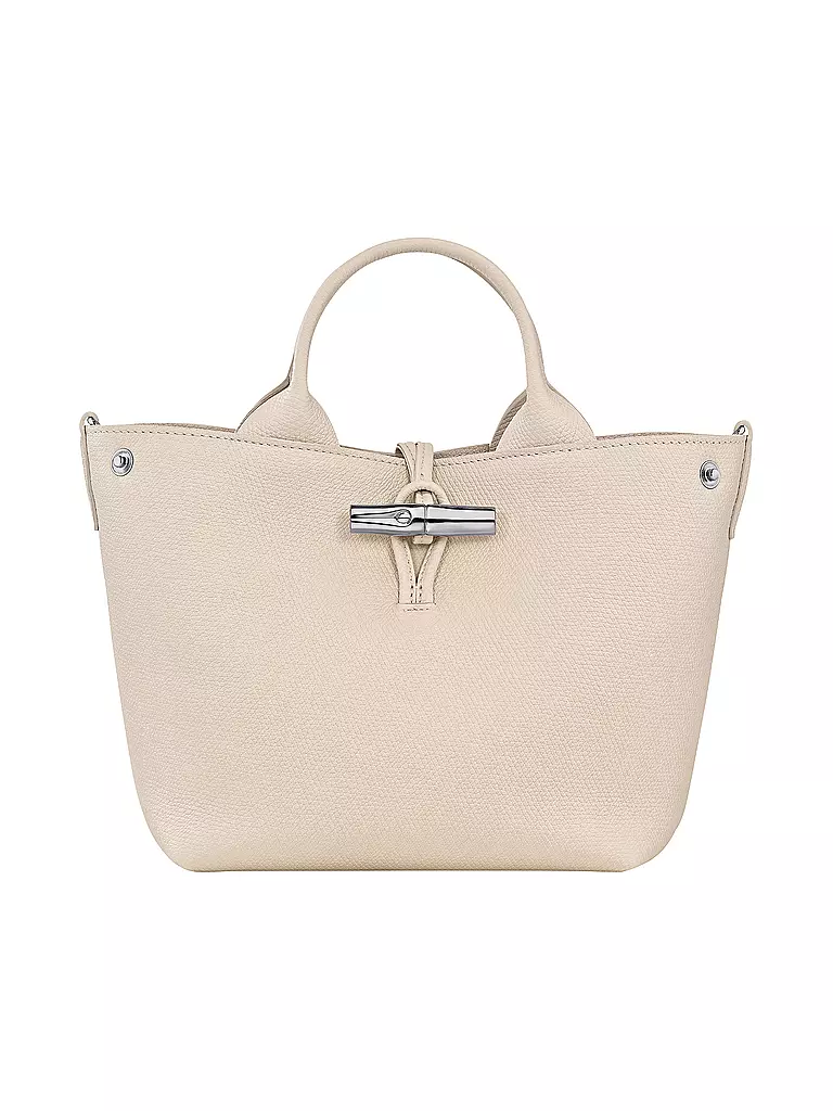LONGCHAMP | Le Roseau Handle Bag Small, Paper | beige