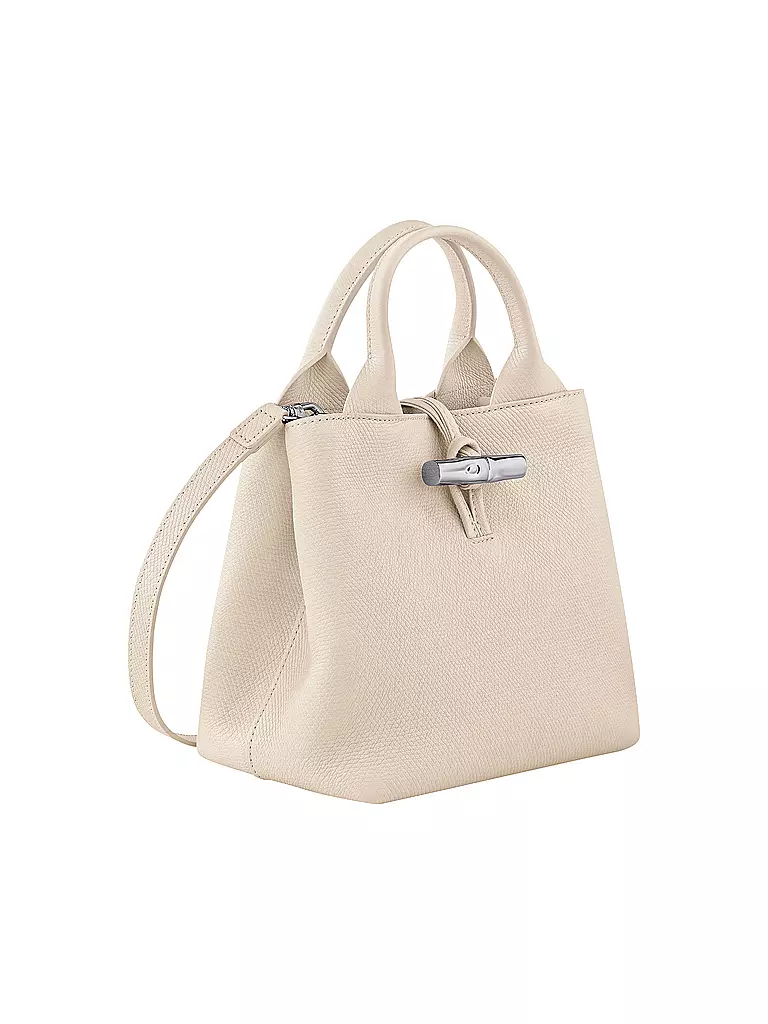 LONGCHAMP | Le Roseau Handle Bag Small, Paper | beige