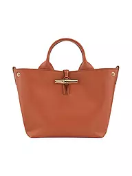 LONGCHAMP | Le Roseau Handtasche Small, Ecorce | dunkelrot