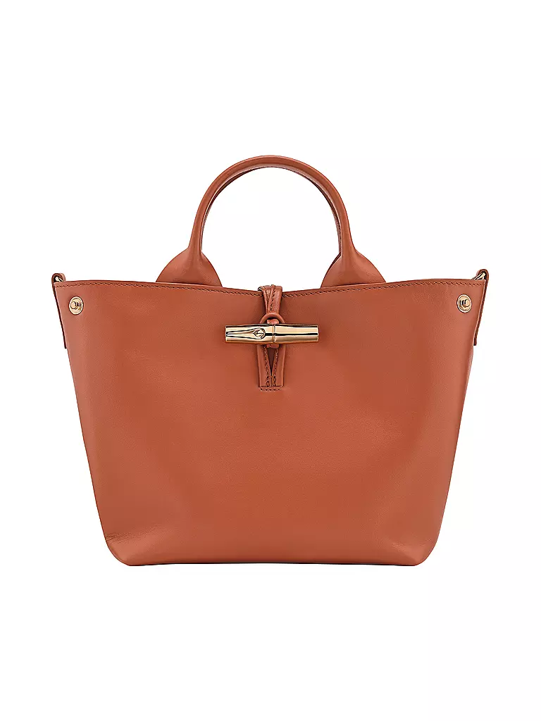 LONGCHAMP | Le Roseau Handtasche Small, Ecorce | dunkelrot