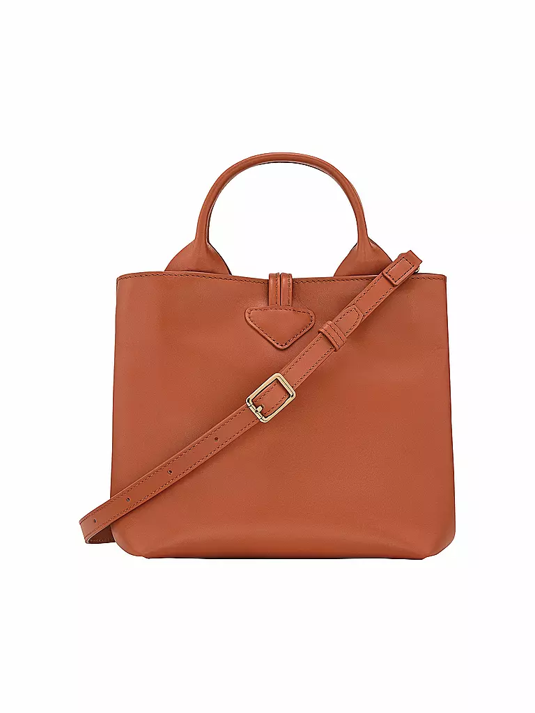 LONGCHAMP | Le Roseau Handtasche Small, Ecorce | dunkelrot