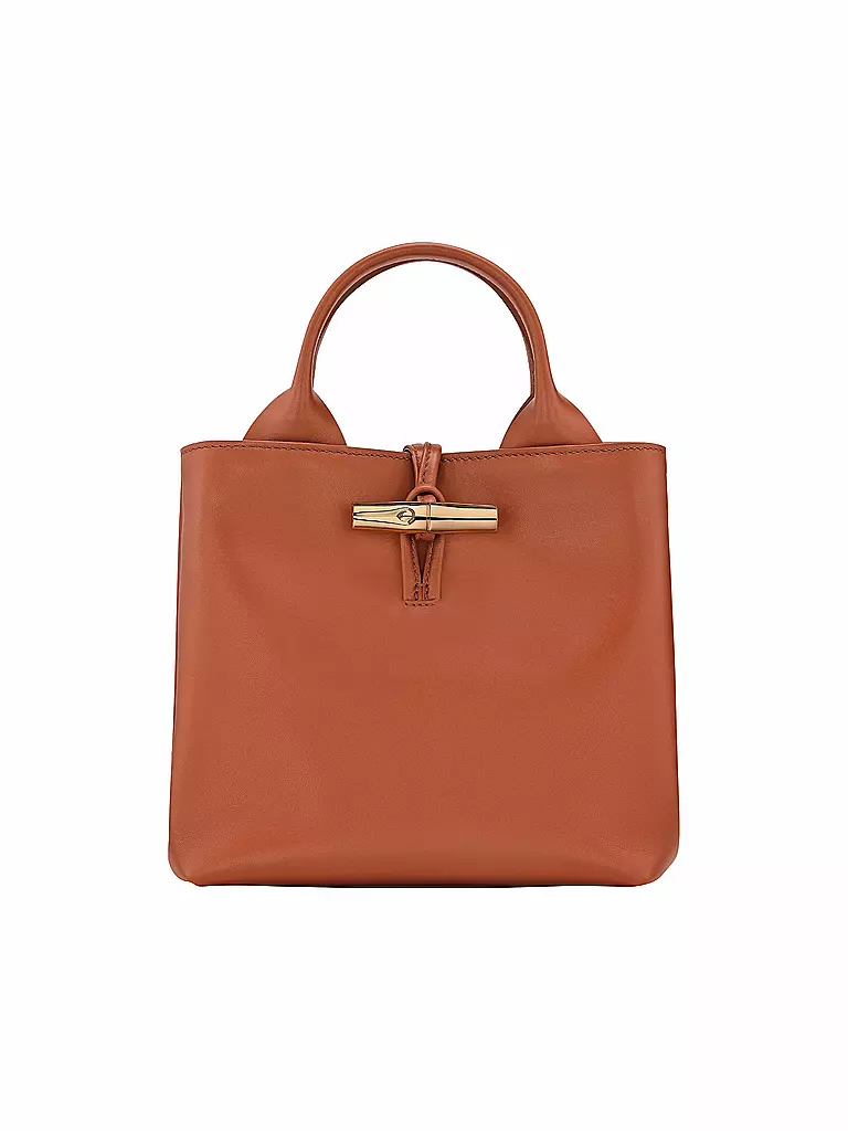 LONGCHAMP | Le Roseau Handtasche Small, Ecorce | dunkelrot
